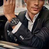 cheap Quartz Watches-The New Olevs Men&#039;S Business Watch With Luminous Calendar Small Three-Hand Moon Phase Display Multi-Functional Quartz Watch Waterproof Casual And Fashionable Men&#039;S Sports Wristwatch