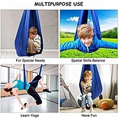 cheap Outdoor Activity-Indoor Therapy Swing for Kids Child and Teens Adjustable Aerial Flying Yoga Hammock Has A Calming Effect On Children Needs