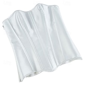 Недорогие Корсеты-Жен. Корсет Корректирующее белье Утягивающее белье Корректирующее белье Сексуальный корсет Мода Секси Чистый цвет Молния Открытая спина Отпуск Для улицы Свидание Без рукавов холодный прием