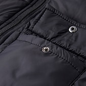 preiswerte Herren Steppweste-Herren Steppweste Weste Gilet Urlaub Täglich Date Mode Lässig Herbst Winter Tasche Nylon Warm Bequem Einfarbig Reisverschluss Mit Kapuze Normale Passform Schwarz Burgunderrot Armeegrün Dunkelblau