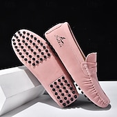 economico Mocassini casual-Per uomo Mocassini &amp; Slip-On Retrò Taglie Forti Camminata Casual Quotidiano PU Confortevole Stivali alti Mocassino Rosso marrone Nero Giallo