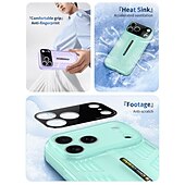 cheap iPhone Cases-Phone Case For iPhone 17 Pro Max 17 Air 16 15 14 Pro Max 13 Pro Max Back Cover Camera Lens Protector Non-Yellowing Shockproof Retro PC