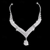 billige Halskjeder og anheng-3 stk Halskjede For Dame Gate Gave Daglig Legering Klassisk