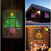 levne Chytré dekorativní osvětlení-chytré LED záclonové světýlka, LED záclonové světýlka měnící barvu, dynamické DIY záclony s vílími řetězci do ložnice, pozadí, párty, interiéru, exteriéru (aplikace, dálkové ovládání)