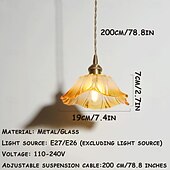 Недорогие Подвесные огни-19/30 cm Остров дизайн Подвесные лампы Металл Стекло Современное Традиционный / классический 110-120Вольт 220-240Вольт