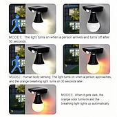 baratos Candeeiros Luzes de Exterior-Luz solar com carregamento USB para iluminação externa, luz de parede solar à prova d&#039;água, sensor de movimento sem fio, segurança, 3 modos, luz branca, luz quente, luz amarela quente, jardim, cerca,