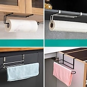 olcso Tárolás és rendszerezés-Lyukmentes, falra szerelhető papírtörlő tartó, helytakarékos kialakítás konyhába és fürdőszobába, modern minimalista stílus, egyszerű telepítés