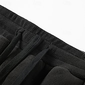 economico Gamba Dritta-Per uomo Pantaloni da tuta Pantaloni in Pile Pantaloni Pantaloni invernali Coulisse Tasca Elastico in vita Semplice Comodità Caldo Sport all'Aperto Quotidiano Moda Casual Nero Rosa Micro-elastico