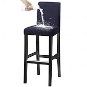 Недорогие Крышка обеденного стула-водонепроницаемые чехлы для стульев-табуретов, чехлы для стульев из спандекса с ромбовидным жаккардом, универсальные всесезонные чехлы для стульев для банкетов, свадеб и домашнего декора