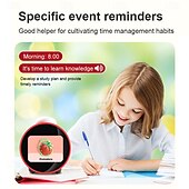 お買い得  テスター＆検出器-人気のスマートAI目覚まし時計、子供用液晶ディスプレイ、充電式バッテリー、Wi-Fi機能、AI音声制御スマートキッズタイマー