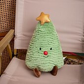 economico Biancheria da Letto di Natale-nuovo regalo di Natale - simpatico pupazzo di peluche a forma di omino di pan di zenzero &amp;cuscino a ciambella, decorazione per la casa delle feste, ornamento imbottito