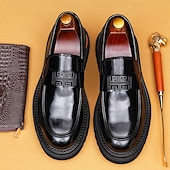 Недорогие Кожаные лоферы премиум-класса-Мужские коричневые пенни-лоферы из натуральной кожи – элегантные туфли без застежек для офиса, свадеб и официальных мероприятий