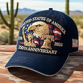 Χαμηλού Κόστους Δώρα-καπέλο 250ης επετείου των Ηνωμένων Πολιτειών με εκτύπωση θερμικής μεταφοράς πατριωτικό καπέλο μπέιζμπολ ρυθμιζόμενο ρετρό πατριωτικό καπέλο για άνδρες και γυναίκες