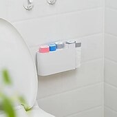 preiswerte Reinigungsmittel-Müllbeutel-Organizer zur Wandmontage mit transparentem Fenster – Aufbewahrungsbox aus ABS-Kunststoff mit zwei Fächern für Küchenschränke, platzsparender Halter für Zuhause &amp; Büro