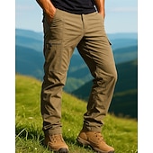 tanie Statki-Męskie Spodnie cargo Spodnie turystyczne Wodoodporne spodnie turystyczne spodnie turystyczne Zima Na wolnym powietrzu Regularny Keep Warm Wodoodporny Odporność na wiatr Spodnie Kieszeń Ciemnoszary