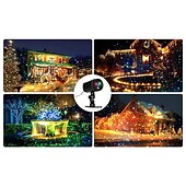 お買い得  クリスマスのあかり-クリスマスプロジェクターライト 屋外用 赤と緑のスターライト投影ライト リモコン付き ハロウィン クリスマス パーティー 新年 デコレーション 防水 防霜
