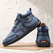 abordables Bottes-Chaussures de travail décontractées kaki pour hommes, baskets d&#039;extérieur à lacets durables avec semelle antidérapante pour la randonnée, le camping, la conduite et les activités quotidiennes