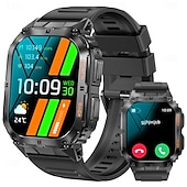 رخيصةأون ساعات ذكية-ساعة ذكية K61 Pro للرجال مزودة بخاصية البلوتوث وشاشة AMOLED مقاس 1.96 بوصة وبوصلة وصوت AI وجهاز مراقبة الصحة وتتبع اللياقة البدنية الرياضي