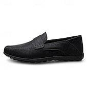 economico Mocassini casual-mocassini da guida color cuoio da uomo: comodi mocassini penny per l'estate, le riunioni all'aperto e gli eventi informali