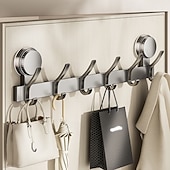 cheap Bath Hardware-Suction Cup Bathroom Hook, No-Drill Strong Adhesive Hook, Heavy-Duty Hanging Hook for Entryway, Bathroom, Clothes, and Storage Rack