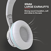 billiga Hörlurar för på och över örat-Bluetooth-hörlurar trådlösa hörlurar med mikrofon USB-adapter headset brusreducerande stereo vikbar bas för TV-hörlurar
