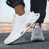 cheap Men&#039;s Sneakers-Men&#039;s Red Fashion Sneakers – Breathable Lace-Up Sport Shoes with Modern Sole Design for Running, Gym, Streetwear and Casual Weekend Outfits
