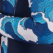 abordables Rash Guards de Una Pieza-Mujer Camiseta Protección Solar Surf Traje de baño de cuerpo entero Traje de buceo Retazos Cremallera delantera Con Capucha UPF50+ Secado rápido Alta elasticidad Manga Larga Bañadores Surf Buceo