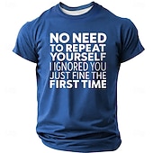 ieftine Tricouri amuzante pentru bărbați-Bărbați Sarcastic Argou amuzant Tricou Manșon scurt Tricou Tipărire 3D Stil Nautic Cămașă Modă Zilnic Stradă Zilnic Negru Alb Roșu-aprins Vară Primăvară Îmbrăcăminte S M L XL XXL XXXL