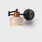 preiswerte Indoor-Wandleuchten-Wandleuchte aus gesintertem Stein mit Schwenkarm in Beige