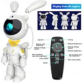 abordables Lumières de Noël-Projecteur d&#039;étoiles astronaute LED galaxie étoile veilleuse planétarium projecteur avec minuterie et télécommande chambre plafond projecteur lumière enfants cadeau