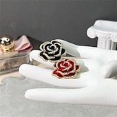 preiswerte Anstecker und Broschen-Broschen Klassisch Retro Blume Mode Brosche Schmuck Schwarz Für Hochzeit Party Geschenk Verlobung Abschlussball Festival