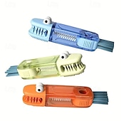 abordables Limpiando suministros-Cepillo de limpieza de cocodrilo 3 en 1 con cepillos de fregado intercambiables, juego de cepillos para limpiar grietas, para espacios reducidos entre biberones, vaso apto para biberones, ranuras y