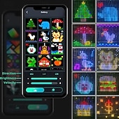 levne Chytré dekorativní osvětlení-chytré LED záclonové světýlka, LED záclonové světýlka měnící barvu, dynamické DIY záclony s vílími řetězci do ložnice, pozadí, párty, interiéru, exteriéru (aplikace, dálkové ovládání)