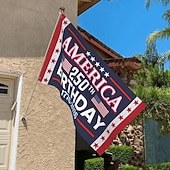 economico 250° Anniversario-Bandiera del 250° anniversario degli Stati Uniti 1776-2026, striscione patriottico americano per esterni, per la celebrazione del giorno dell'indipendenza, per la decorazione di giardini, cortili o