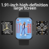 tanie Smartwatche-P51 Inteligentny zegarek 1.91 in Inteligentny zegarek Bluetooth Stoper Krokomierz Powiadamianie o połączeniu telefonicznym Rejestrator snu Pulsometry Kompatybilny z Android iOS IP 67 Ekran dotykowy