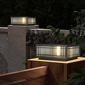 Недорогие Постовый свет-Водонепроницаемые наружные светильники-колонны, уличные светильники-колонны, квадратные светильники-колонны со степенью защиты IP65, уличные водонепроницаемые светильники-колонны из алюминиевого