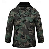 preiswerte Fleece &amp; 3 in 1 Jacken-Herren Wanderjacke Fleecejacke Daunenjacke Thermo-Set Winter Draussen Tarnung Thermowarm Oberteil Armeegrün Grün Khaki