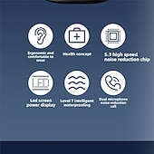 abordables Auriculares TWS-Q71 TWS True auriculares inalámbricos En el oido Auriculares de Gancho Bluetooth5.0 Deportes Impermeable Estéreo para Apple Samsung Huawei Xiaomi MI Entrenamiento de gimnasio Esquí Camping
