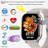 abordables Montres connectées-LM29 Montre intelligente 2.06 pouce Smartwatch Montre Connectée Bluetooth 4G Podomètre Rappel d&#039;appel Moniteur d&#039;Activité Compatible avec Android iOS Hommes GPS Longue Veille Appels Mains Libres IP68