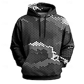 preiswerte Jagdhoodies-Herren Tarnung Pullover Taktisch Rundhalsausschnitt Jagd Blau Grün Kordelzug Herbst Winter Designer