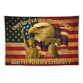 cheap 250th Anniversary-United States 250th Anniversary Wall Tapestry Backdrop Hanging Decoration for Home Garden Indoor or Outdoor SemiquincentennialDecor