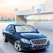 economico Servizio Veicoli-parasole per parabrezza auto – parasole con protezione UV e blocco del calore con tendina per la privacy, accessorio interno per auto di piccole dimensioni, ombrello per parabrezza
