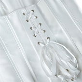 Недорогие Корсеты-Жен. Корсет Корректирующее белье Утягивающее белье Корректирующее белье Сексуальный корсет Мода Секси Чистый цвет Молния Открытая спина Отпуск Для улицы Свидание Без рукавов холодный прием