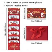 cheap Gift Wrapping &amp; Bag-Christmas Money Gift Cards Envelope for Cash Gifts, Christmas Party Gifts Money Holder for Men Women Girl Boy