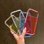 お買い得  iPhone用ケース-電話 ケース 用途 iPhone 17 Pro Max 17 Air 16 15 14 Pro Max Plus 13 Pro Max バックカバー 黄ばんでいない ブリンブリングリッターシャイニー 耐衝撃 レトロ風 TPU アクリル