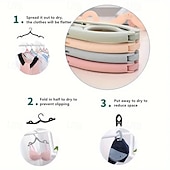 お買い得  フック-10/20個パック ポータブル折りたたみ式旅行用ハンガー ミックスカラー - 省スペースで丈夫なプラスチック製洋服ハンガー 家庭用、小売店用 &amp;旅行用