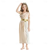 economico Antica Roma e antico Egitto-Grecia antica ROMAN Costume di fantasia Abito toga Dea Costume Ragazze Fantasia Halloween Carnevale Performance Feste Bambini Vestito Altri Accessori Fascia
