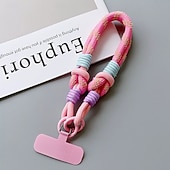 preiswerte Telefon-Lanyards &amp;amp; Handgelenkbänder-Handy Hülle Handyhüllen Für Kordeln Universal Mit Handgelenkschlaufe Farbverläufe Geometrisches Muster Polyester