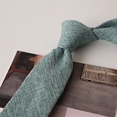 abordables Cravates &amp; noeuds papillons-Homme Cravates Mode Classique Moderne Contemporain Uni Fête de mariage Tenue quotidienne