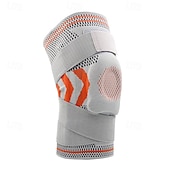 baratos Acessórios de Corrida-Masculino Pacote com 2 joelheiras de compressão esportiva Anti-Escorregar Tecido Dor no joelho Suporte de joelho Para Exercite-se LCA Levantamento de peso
